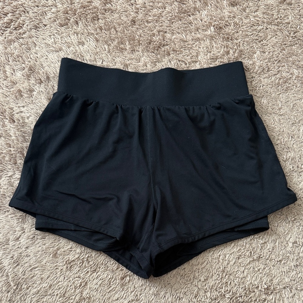 Fabletics Women's Black High-Waisted Shorts